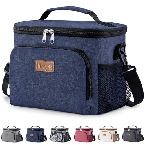 Lifewit 9L Insulated Lunch Bag for Men, Cool Bag for Lunch Box, Dark Blue