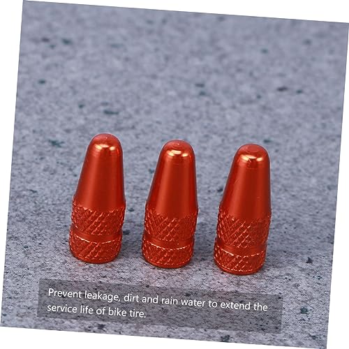 Tapas para válvulas de bicicleta KOMBIUDA, 12 piezas, de aluminio, color naranja, para válvulas francesas, fáciles de instalar, para bicicletas de montaña y carretera miniatura 2