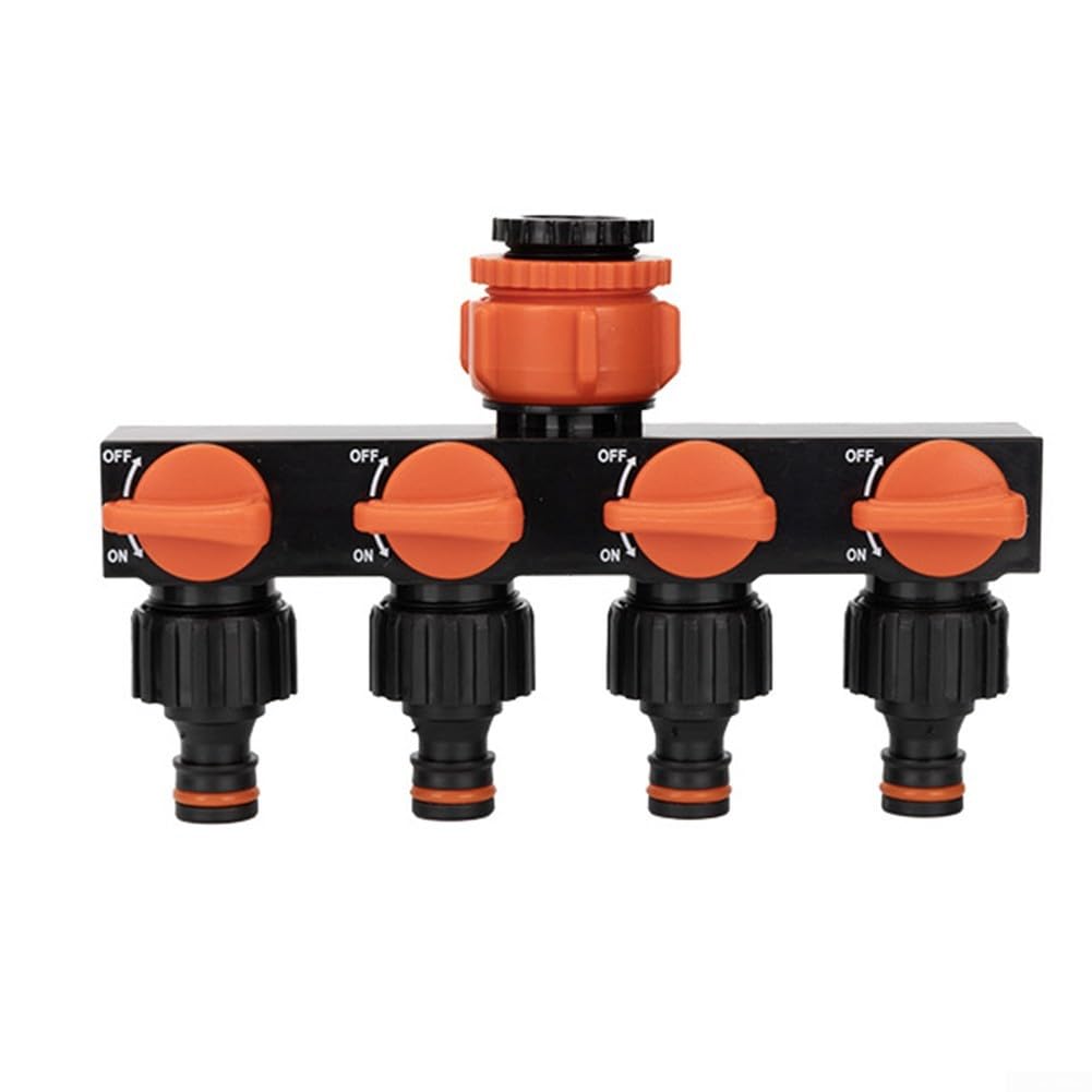 Potubi One Color Four-Way Garden Hose Distributor With Individual Switches