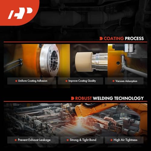 A-Premium Catalytic Converter Kit Direct-Fit Compatible with 1999-2006 Chevy, GMC & Cadillac Models - Silverado 1500 Avalanche Suburban Tahoe Sierra Yukon Escalade - 4.3L 4.8L 5.3L - EPA Compliant