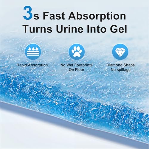Image of Upgraded 4XL 36 inchx36 inch 6 Layers Dog Pee Pads, 100 CountsUltra Absorbent Pee Pads, Absorb up to 12 Cups, Leak-Proof & Quick Dry Puppy Pads for Puppy,Surgery, Older,Cats, Rabbits,100pcs