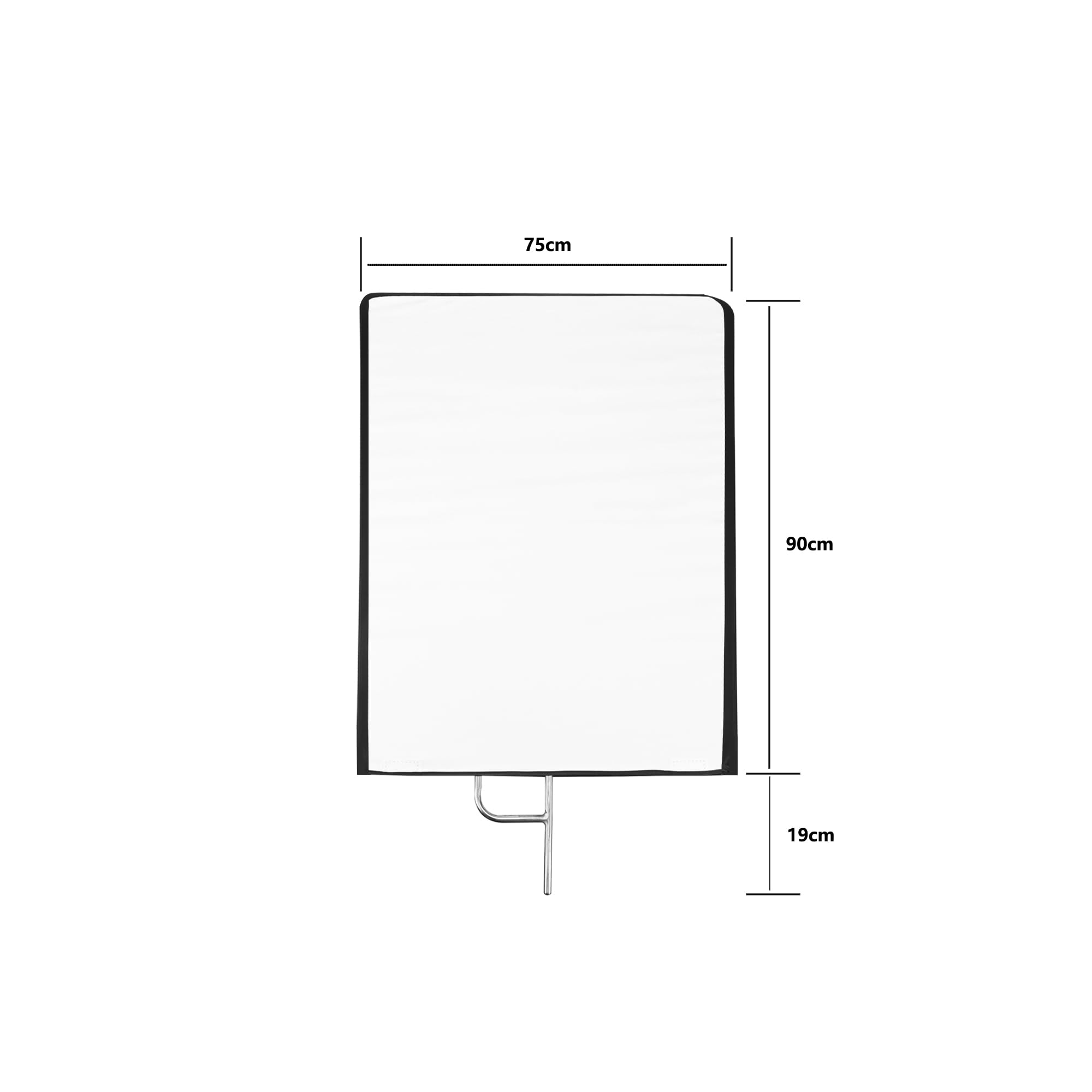 Kit di bandierine riflettori per fotografia, 75 x 90 cm, diffusore 4 in 1 oro/argento/nero/bianco e diffusore traslucido, telaio pieghevole in acciaio inossidabile
