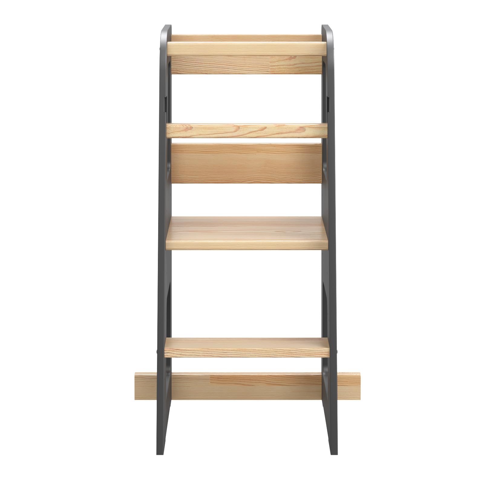 Lernturm ab 1 Jahr für Kinder Montessori Learning Tower - 3 Stufen Höhenverstellbar Tritthocker mit Kippschutz - Küchenhelfer für Kleinkinder - Sicher & Stabil - bis 50 kg