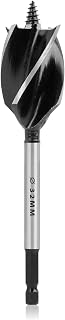 Professional Wood Bits 32mm x 165mm Self Fed Carbon Steel with 1/4-Inch Hexagonal Shank Spiral Drill Bit for Electric Drill and Woodworking