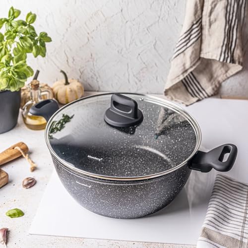 Cacerola antiadherente KLAUSBERG KB-7672 de 28 cm que evita que la comida se pegue 4