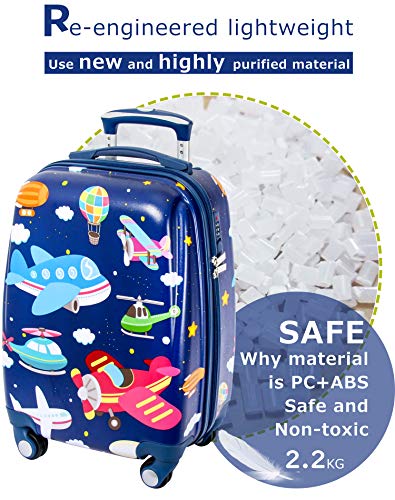 GURHODVO-Kids-Carry-On-Luggage-Children-Rolling-Suitcase-with-4-Wheels-Hardshell-Case-for-Toddler-to-Travel
