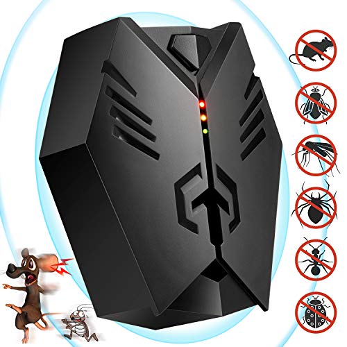 Preisvergleich Produktbild Unimi Ultraschall-Schädlingsbekämpfer, 2020 Verbesserte Plug-in Hochleistungs-Schädlingsbekämpfung,... Insektenschutzmittel mit Bionischer Welle gegen Spinnen,Ratten, Kakerlaken und Mücken