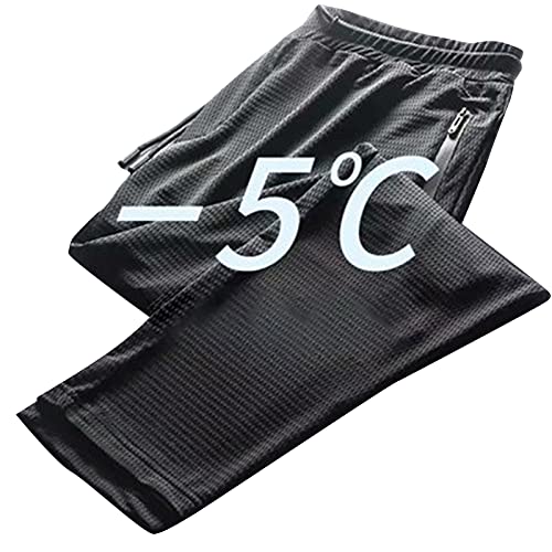 JZENZERO Calça de moletom masculina para corrida, bolsos com zíper, calça de corrida respirável, cal