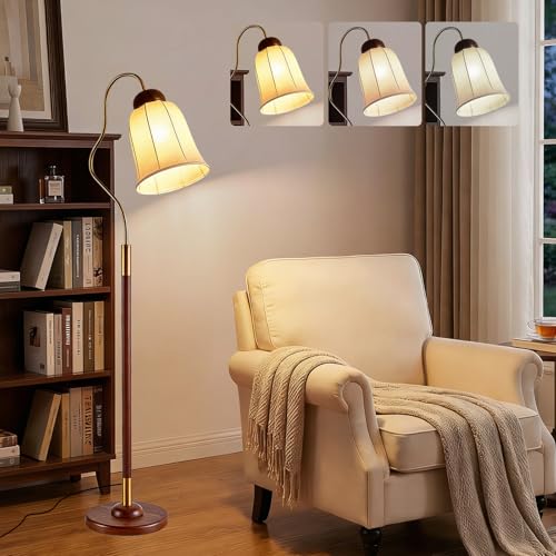 Lampadaire pour chambre salon et coin bureau au style chaleureux mid-century