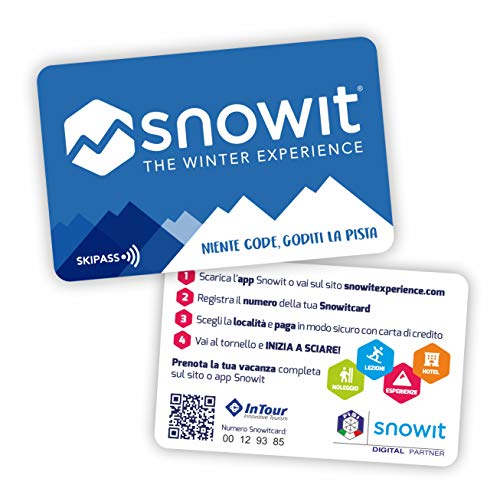 Ogni utente deve avere la propria Snowitcard. Con Snowit lo skipass si paga online con carta di credito e si usa la Snowitcard per passare al tornello senza fare più code in cassa.