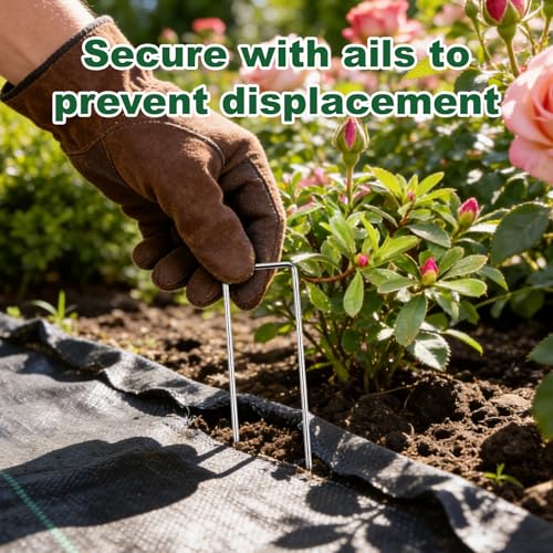 4' x 100' FrutPunch Weed Barrier Landscape Fabric w/ 20 U-Shaped Ground Stakes $10.15 w/ S&S - image 5