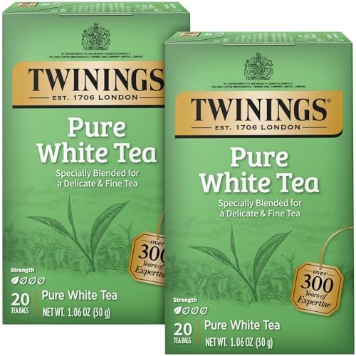 Twinings Pure White Tea 2-Pack, 20 Count Ea