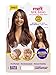 Janet Collection melt VEIL BANG HD 360 HUMAN HAIR BLEND PRIME UNIMIX Hand-Tied 13X6 Frontal with HD 360 Glueless Transparent Lace BATA Wig (COLOR #DR CARAMEL)