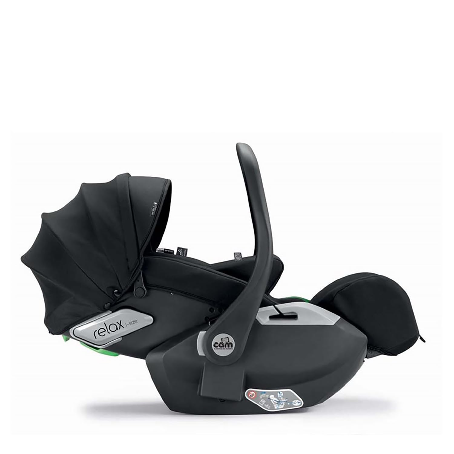 Seggiolino Auto Relax I-Size Nero Fluido 40 a 87 cm Col. 761