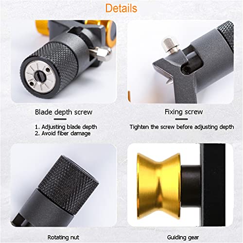 Image of 8-28MM Wire Stripper, FTTH Armored Fiber Optic Cable Stripper, Coaxial Mid Span Cable Stripper, Radial Cutter, Slitting Tools with Adjustable Cutting Depth, 5 /16 inch to 1 1 /8 inch Diameter