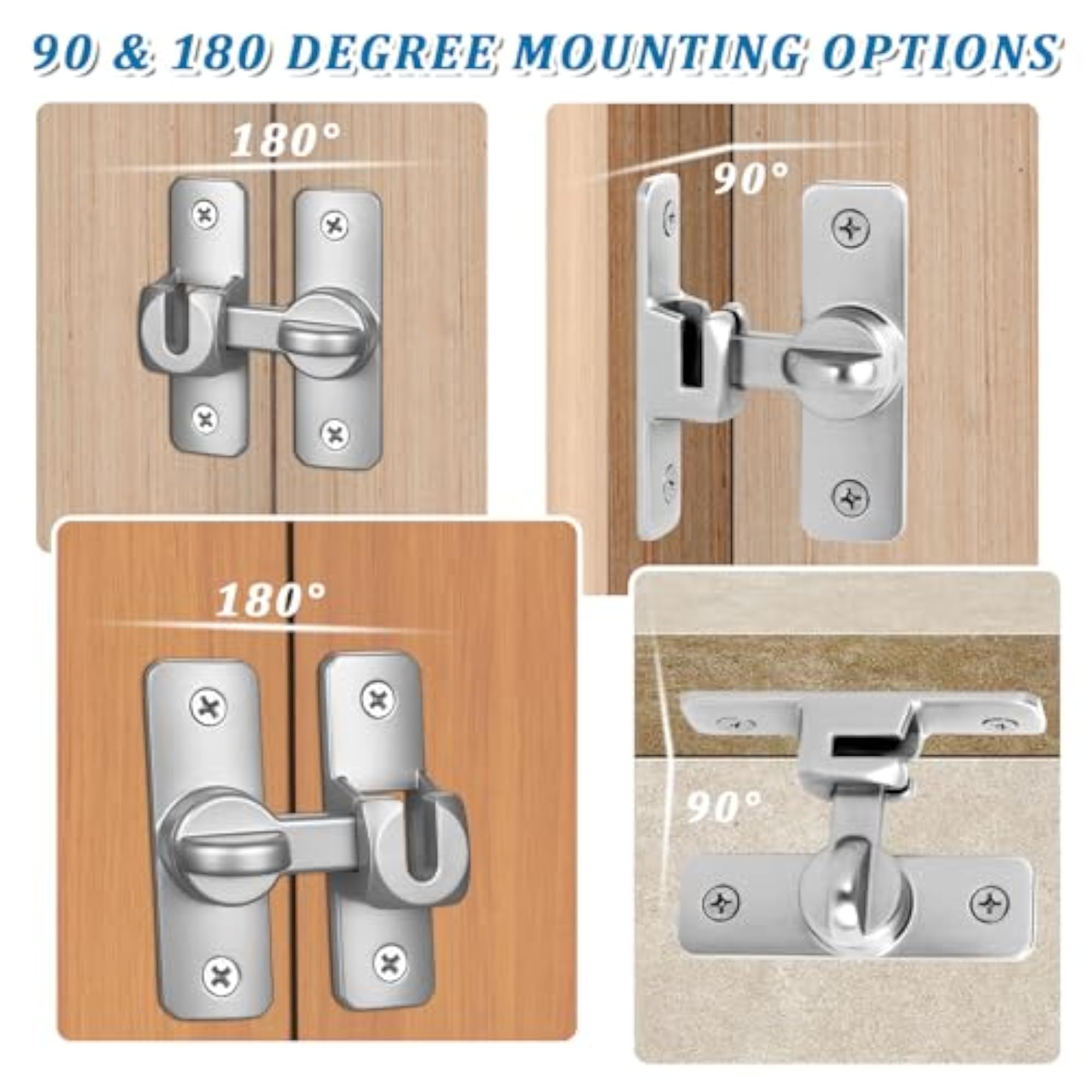 2 Pack Small Flip Gate Latches Hardware