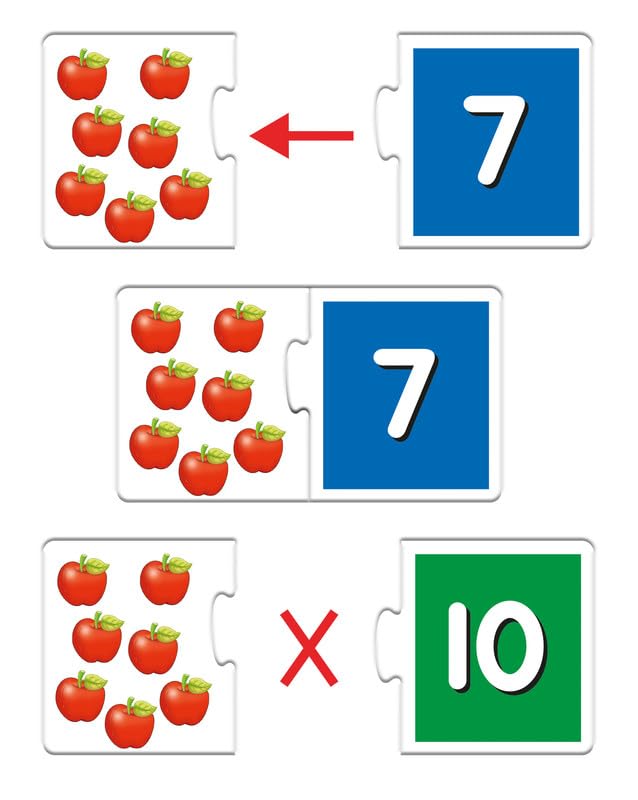 Image of Frank Numbers 1-20 Puzzle & Game | Fun & Interactive Self-Correcting Number Puzzle for Kids 3+ Years | Educational Toy for Number Recognition, Focus & Cognitive Development | Motor Skills