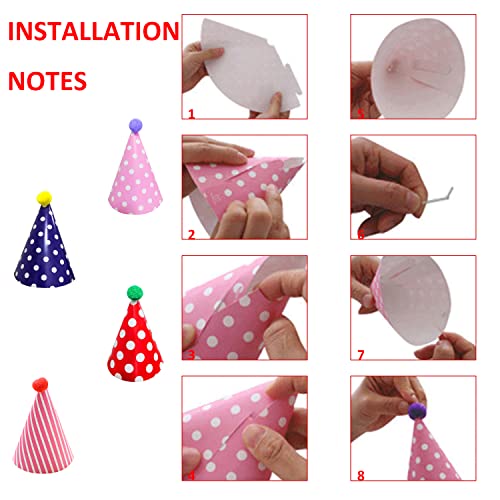 TIANNAIT Set di 22 cappelli e striscioni per