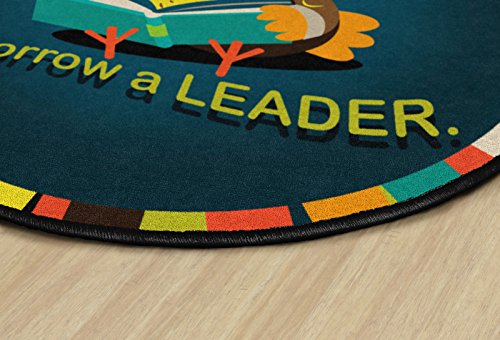 Flagship Carpets Reader to Leader 6' Multicolor Kids Learning Area Rug
