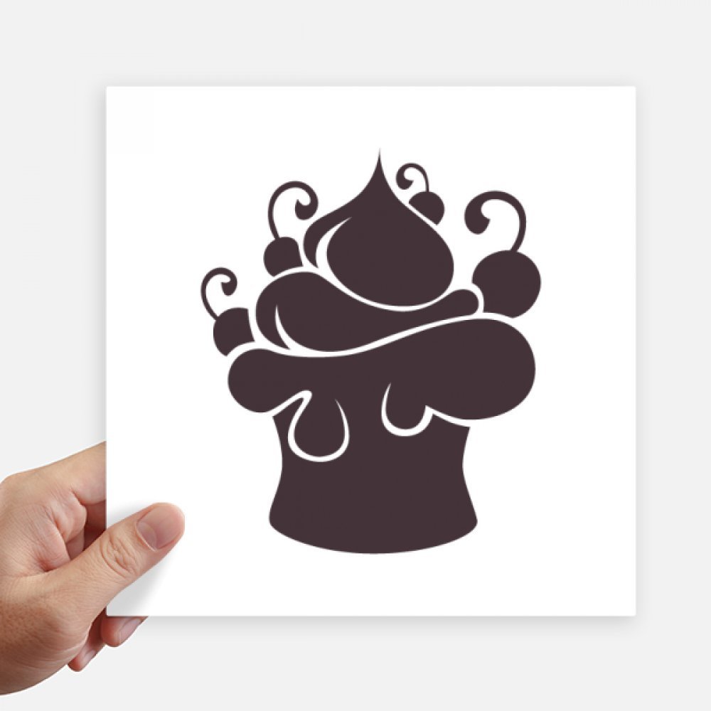 Autocollant Fruit Black Ice Cream Silhouette pour personnaliser votre valise et motobike