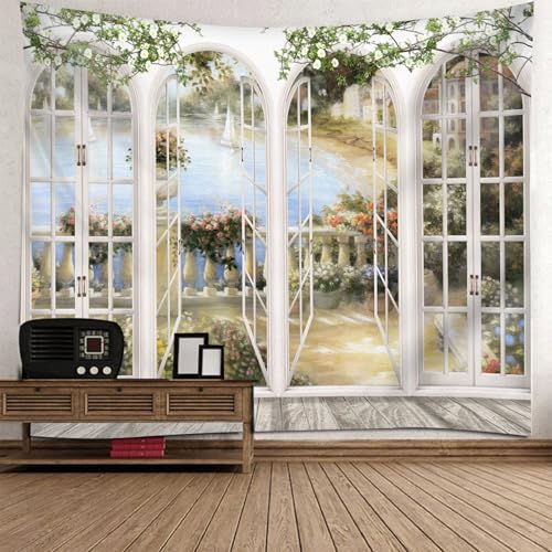Tenture murale aesthetic lavable 150x130cm tapisserie decoration murale facile à poser