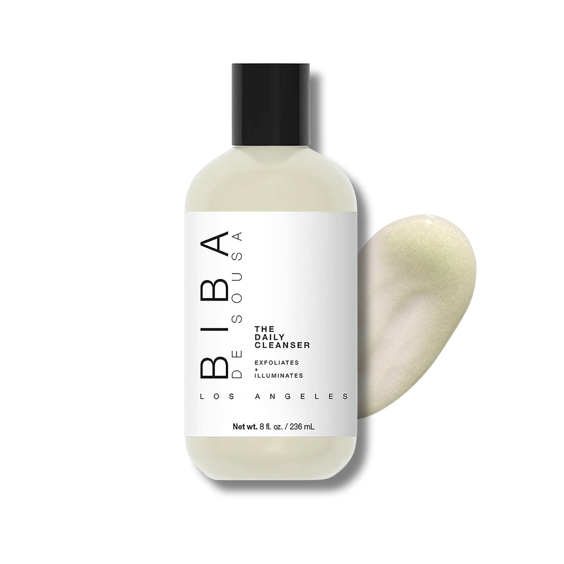 Biba De Sousa, The Daily Cleanser - Face and Body Wash with Exfoliating Beads, For Normal, Oily or Blemished Skin - Illuminates and Refines Skin