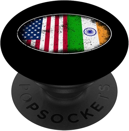 American Indian Pride August 15 Independence Day India Flag PopSockets Swappable PopGrip