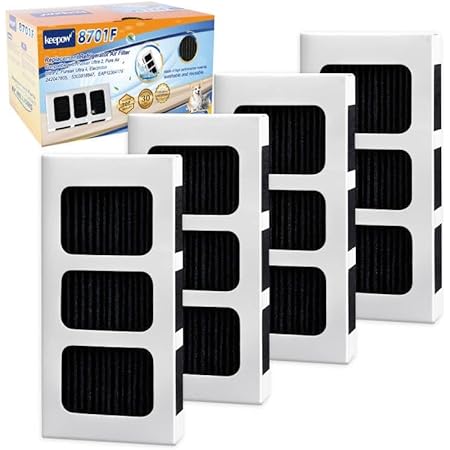 6 Pack Refrigerator Filters Refrigerator Air Filter Replacement 6-Pack - Carbon Activated Filters For EAFCBF, PAULTRA, RAF1150, Compatible With Models 242061001, 242047801, 242047804 Whirlpool Refrigerator Air Filter