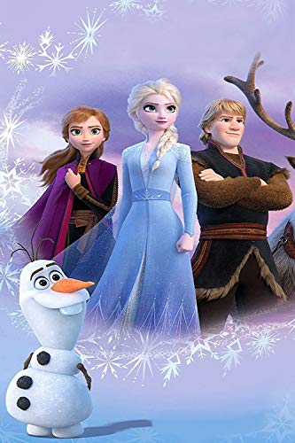 Póster de Elliot Dorothy con diseño de obra de arte congelado y diseño de Frozen 2 My Ocupado libro Elsa Anna Olaf para dormitorio de niños y niñas de 50 x 71 cm, sin marco/enmarcado