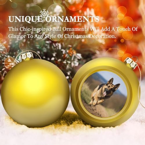Boule de Noël Berger allemand en plastique incassable pour sapin