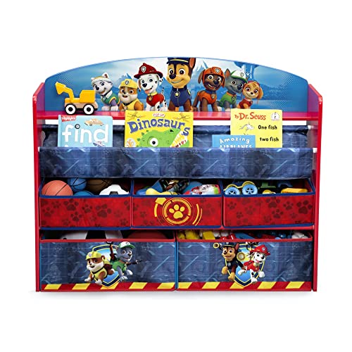 Delta Children Deluxe Book & Toy Organizer, Nick Jr. Paw Patrol #TOP6