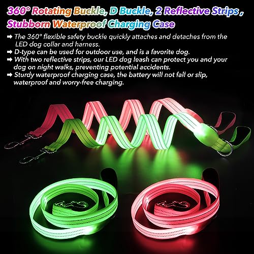 ChalkLit Led Light Up Dog Lead - Image 3