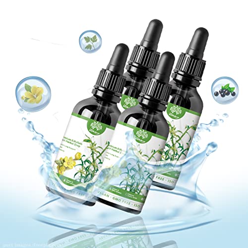 Clearbreath Dendrobium & Mullein Extract,Dendrobium & Mullein Extract Drop,Herbal Supplement，Mild And Comfortable Dendrobium Herbal Essence,Alcohol-Free & Supports Respiratory Function(30Ml/4Pc) #TOP4