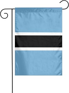Flag of Botswana printing Garden flagpole outdoor courtyard decoration double-sided 12x18in