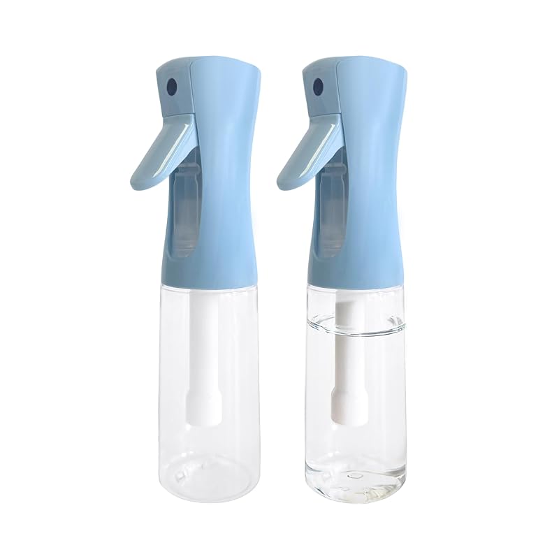 Frascos borrifadores de névoa fina Miralosvian 300 mL, 360°, pacote com 2