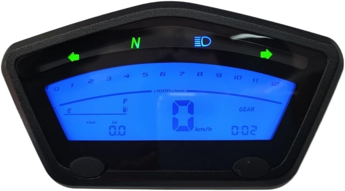 Speedometer Odometer Meter Two Color Backlights Motorcycle Parts Adjustable Meter Speedometer Universal Odometer Night Vision Motorcycle Speedometer