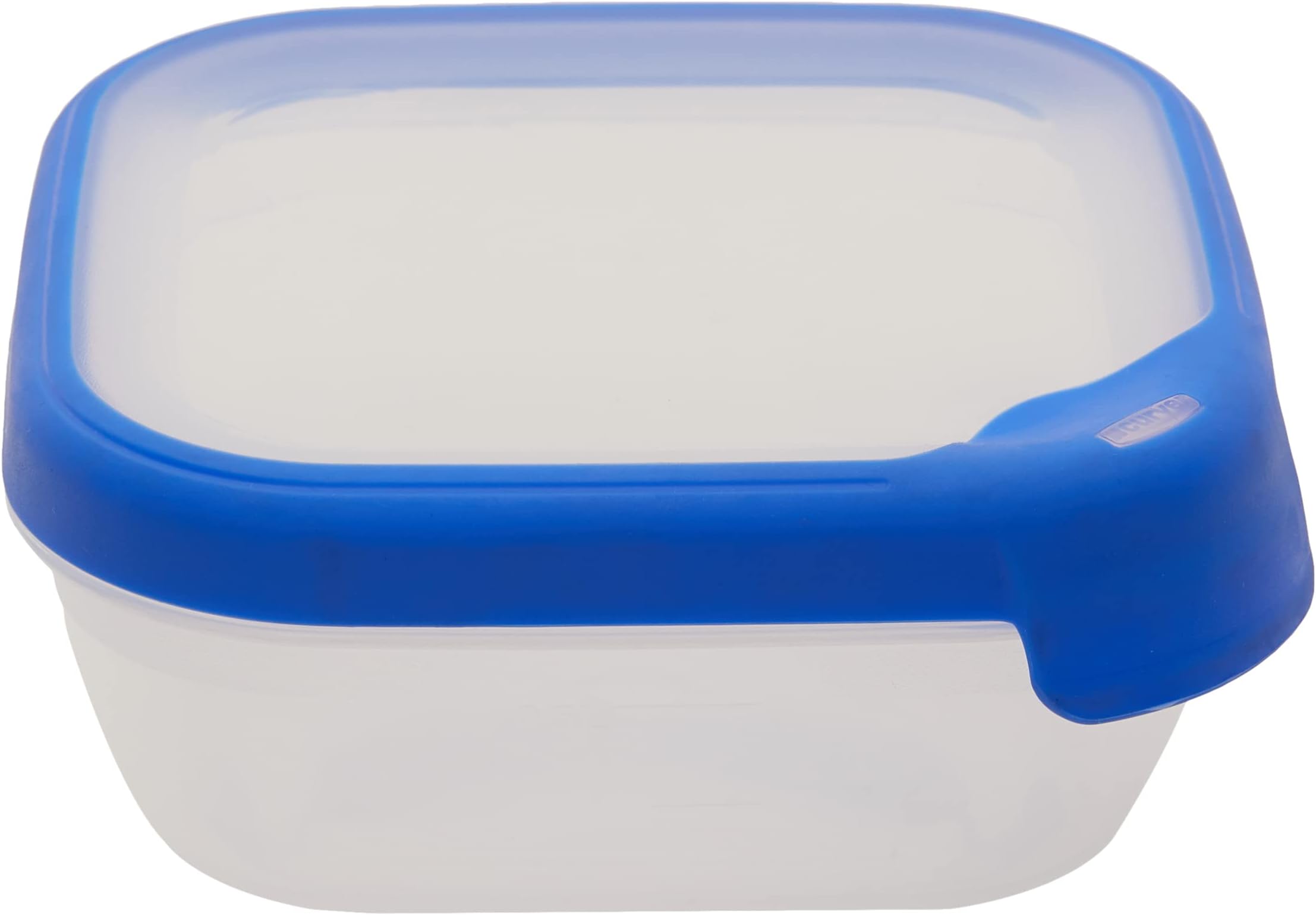 CURVER Food Container Square 0,75l in Transparent/Blue, 15 x 10 x 9 cm