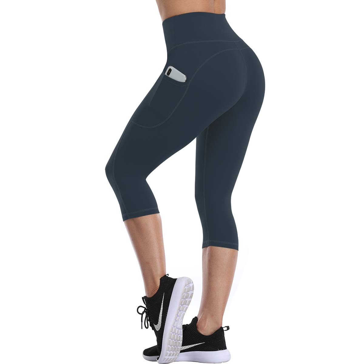UURUN High Waisted Leggings for Women Yoga Pants with Pockets Tummy Control Squat Proof for Workout Running