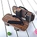 GK-O Mens Japanese Traditional Shoes Geta Wooden Clogs Sandals (9US(27cm)) Black