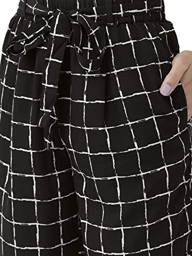 Image of Style Quotient Women Blue & White Original Tapered Fit Striped Cropped Trousers