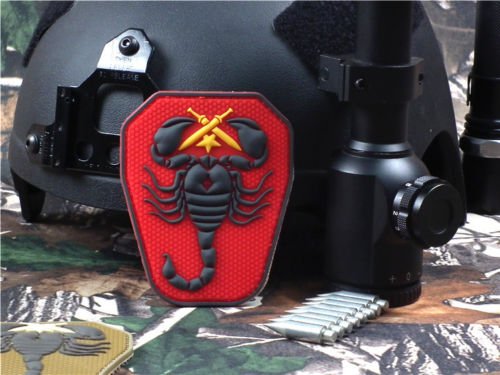 Aquiver 3D PVC ejército EE. UU. Militar Táctica Moral del ejército Insignia DIY táctica Militar Parche Rojo