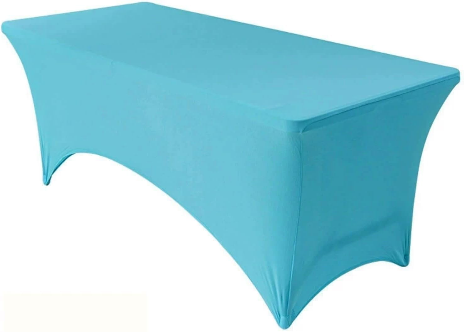 KIJyfgTR Spandex Rectangular Tablecloth, Designed For Weddings And Birthdays, Fitted Style(Blue,6FT 183x76cm)