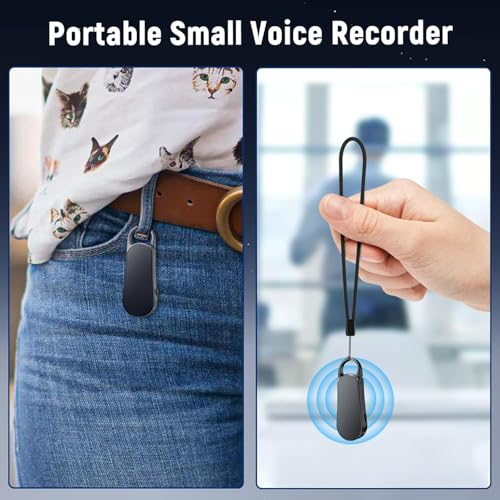 Image of 64GB Voice Recorder Professional & Portable, Tonnlog New Upgraded Noise Reduction HiFi Pure Sound Quality, 1536Kbps Activated Voice Recorder for Your Lectures Meetings Classes