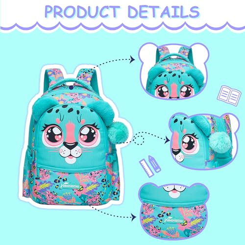 Meetbelify Kids Backpacks for Girls School Bag Cute Girls Backpacks Ages 8-10 with Lunch Box Bookbag Set Travel Backpack for Elementary Preschool Students4