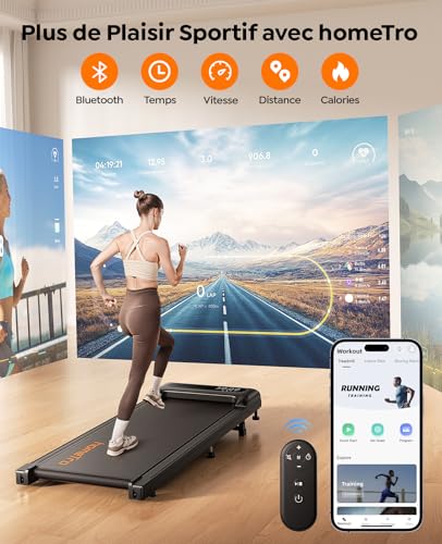 2 in 1 Folding Walking Mat for Home and Office, Treadmill for Walking and Jogging, Treadmill with Remote Control and Touch