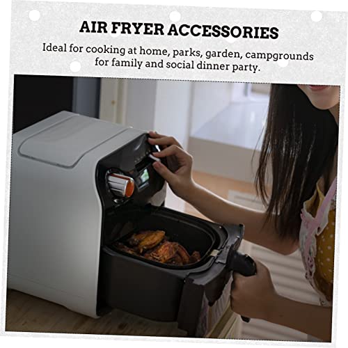 Cabilock 058A7QCSJ4MX7PS957PX19YR5 400 Pcs Air Fryer Oil Paper Air Fryer Mats Steamer Liners Kitchen Tool Perforated Paper Wood Pulp Paper Baking Liners Air Fryer Accessories Steaming Basket Mat Air Fryer Pads thumb #7