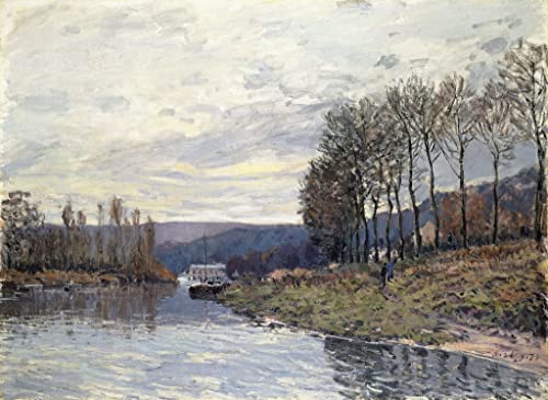 La Seine à Bougival Sisley Toile Impression Murale Salon 60x90cm