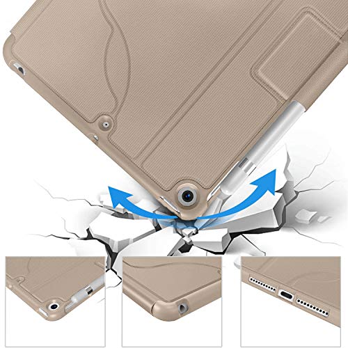 Image of DuraSafe Cases for iPad Mini 5th 4th 1st 2nd 3rd Gen 7.9 [ Mini 5 4 3 2 1 ] A2133 A1538 A1599 MUXH2HN /A MUXF2HN /A MK882HN /A MK862HN /A MH3F2HN /A MH3G2HN /A MH3E2HN /A Smart Auto Sleep Wake Cover - Gold