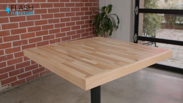 Amazon.com - Flash Furniture Mayfair 30" Round Butcher Block Style UV  Treated Commercial Grade Table Top - Tables