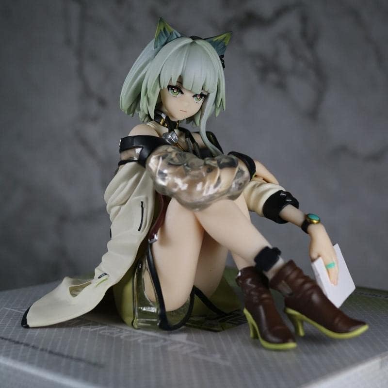 Epitome Arknights Figura Angelina Ajimu In Abito Nero PVC - 25 Cm - Statuetta Da Collezione